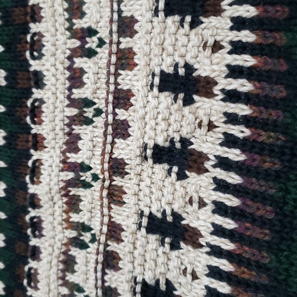 Vintage Landscape 100% Cotton Oversized Knit Sweater Men's Size Medium - Picture 6 of 14